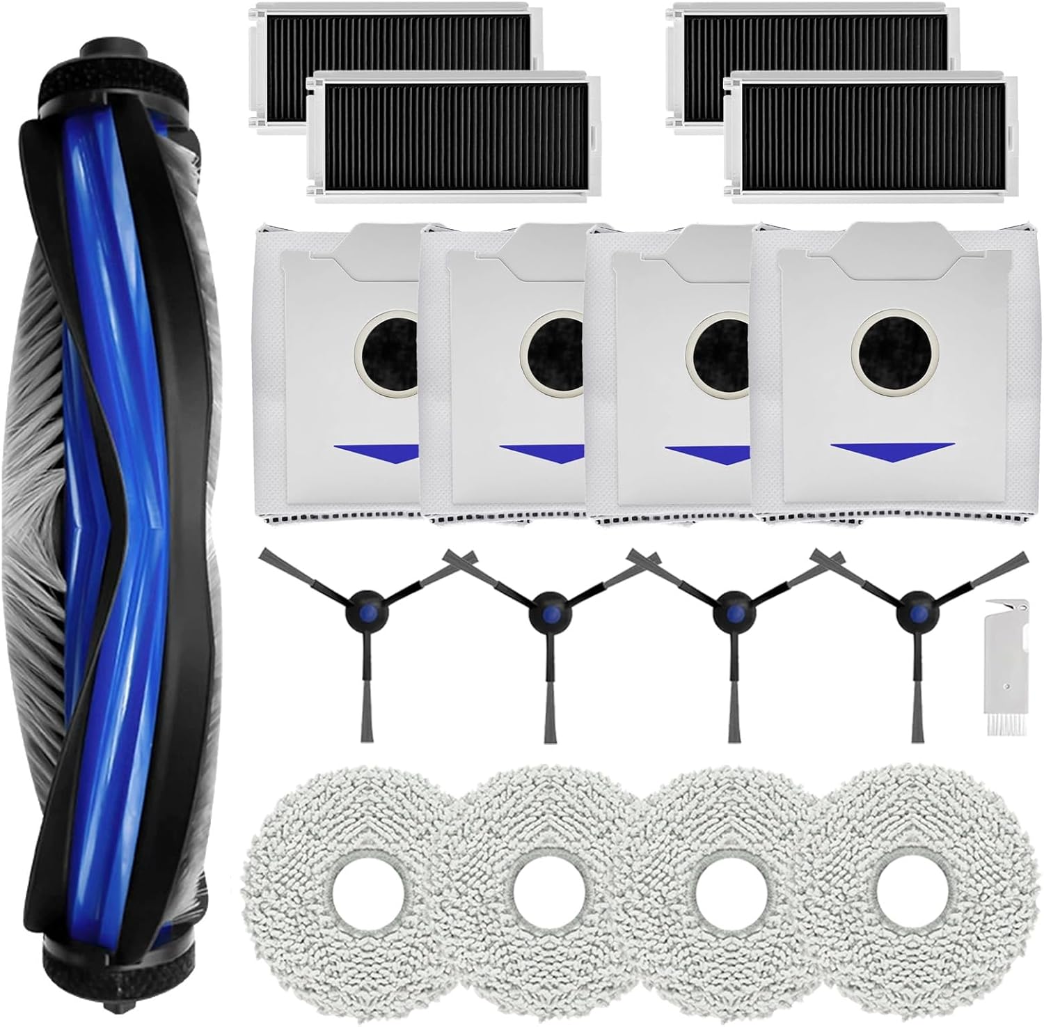 Akcesoria zamienne do Ecovacs Deebot PRO OMNI OMNI PRO zestaw zawierający szczotkę główną filtry HEPA ściereczki do mopa worki na kurz