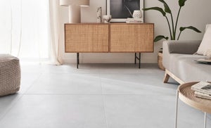 Carrelage sol extérieur effet pierre blanc Sicile l.30 x L.60 cm x Ep.9 mm | Leroy Merlin