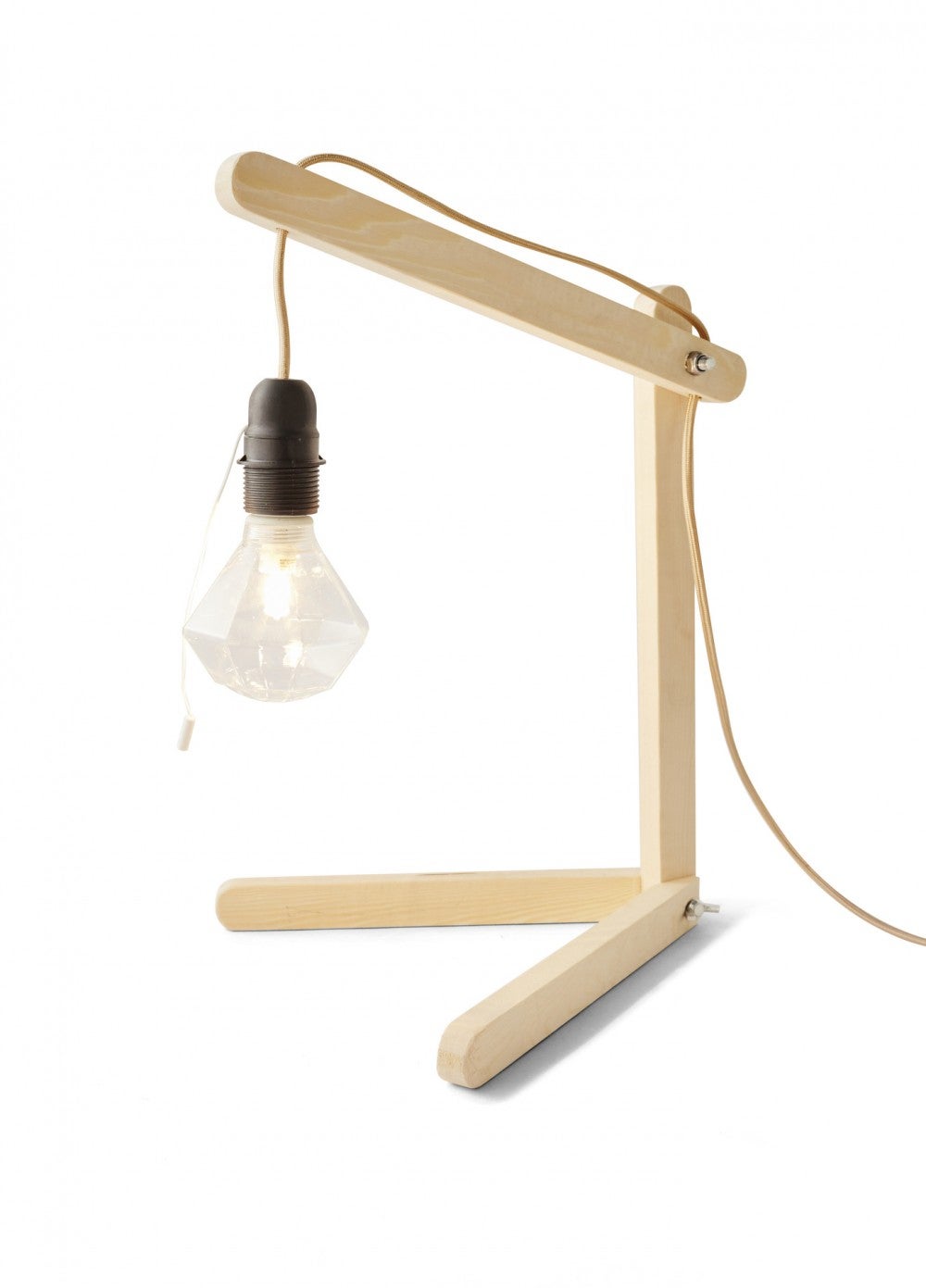 Presa 1/2 filo e asta E27 TIBELEC, plastica, nero 60 W - 2