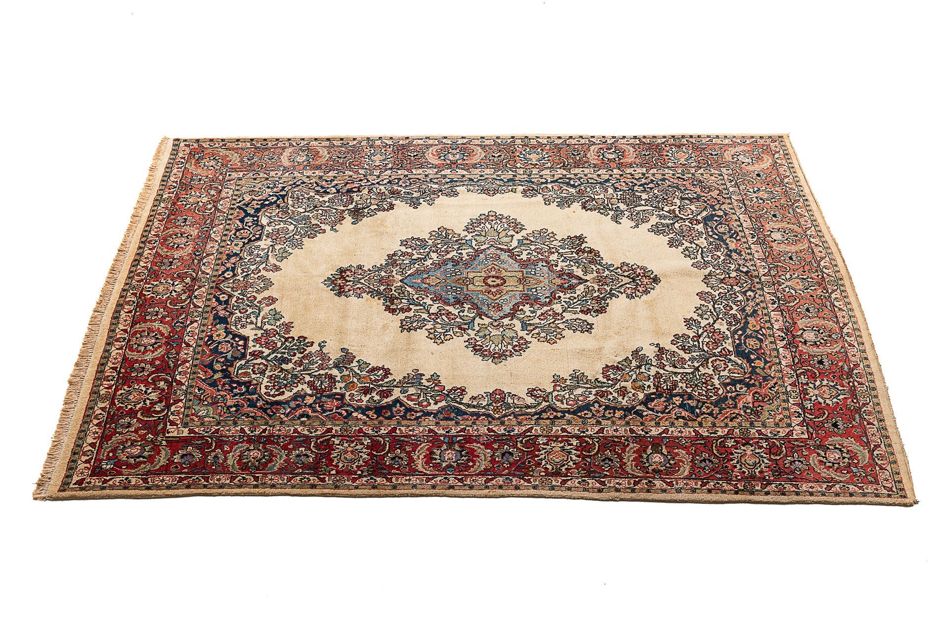 Alfombra oriental hecha a mano original, tamaño: 305x240 cm con certificado de autenticidad