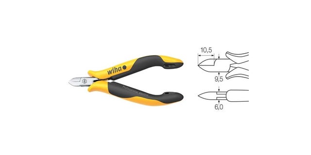 WIHA Pince coupante diagonale Professional ESD Tête étroite,