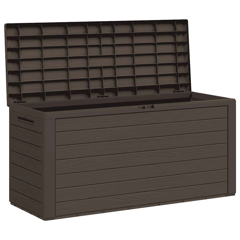 Boîte de rangement de jardin Marron 116x44x55 cm - 4