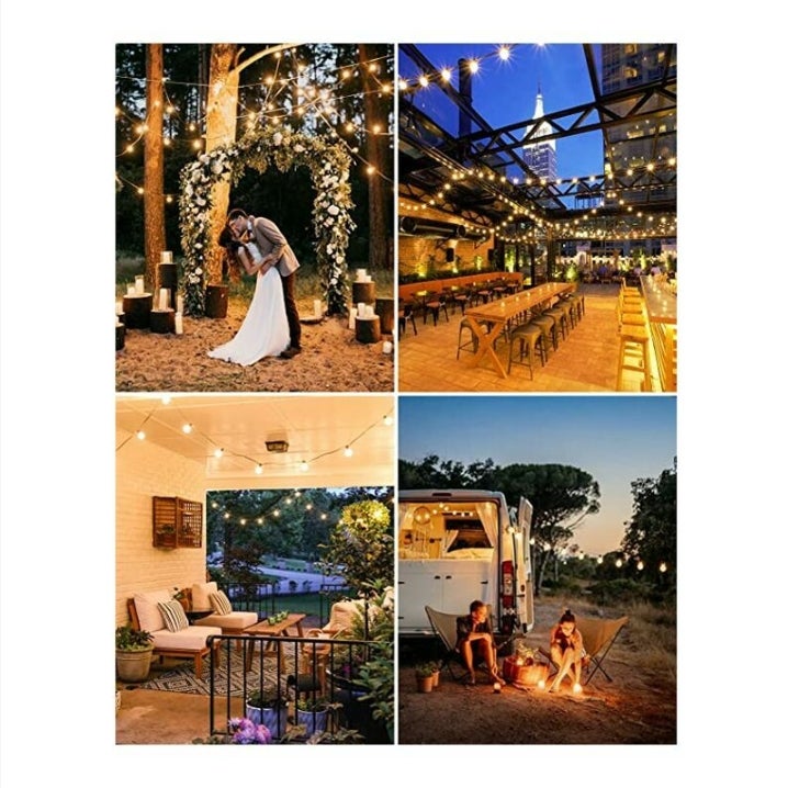 Guirlande Lumineuse Extérieure,15M Guirlande Guinguette LED G40 Ampoules 25+1 Rechange,Guirlande Exterieur Étanche - 5