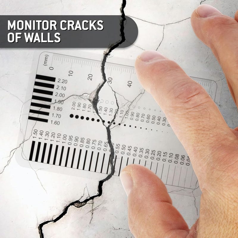 Set 2 Pezzi Righelli Misura Crepe Auto - Strumento Professionale Per Valutatori E Meccanici - Foto 12