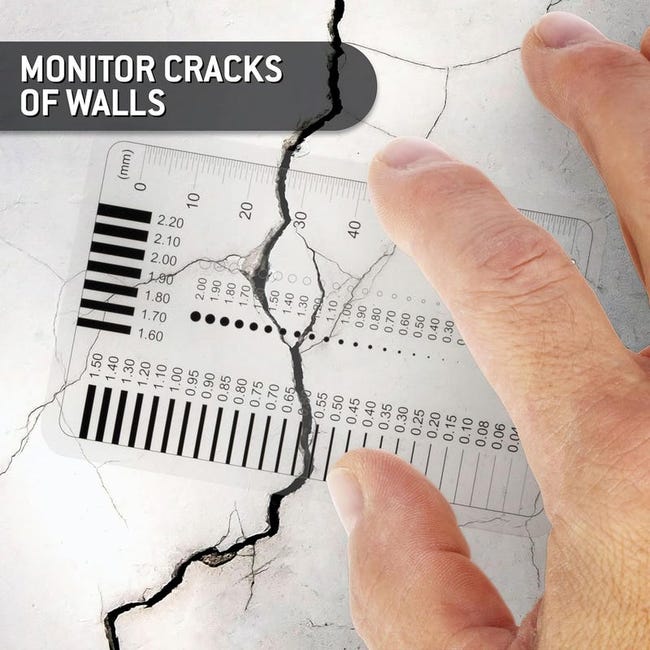Set 2 Pezzi Righelli Misura Crepe Auto - Strumento Professionale Per Valutatori E Meccanici - Foto 12