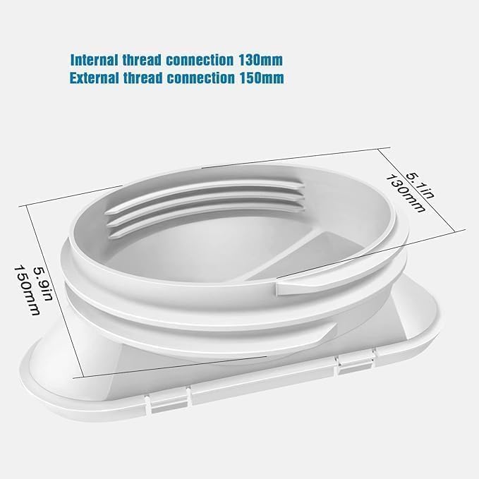 Tubo Flessibile Di Ricambio Per Condizionatore Fockety – Ø13 Cm X 1,5 M, Uscita Aria Calda