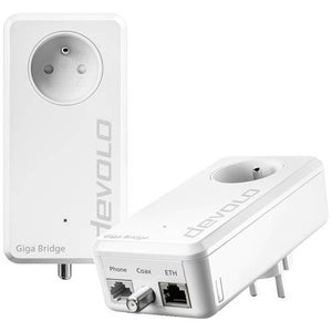 Kit CPL Devolo 1200 - 2 Adaptateurs, Compatible Toutes Box, Débit 1200 Mbps