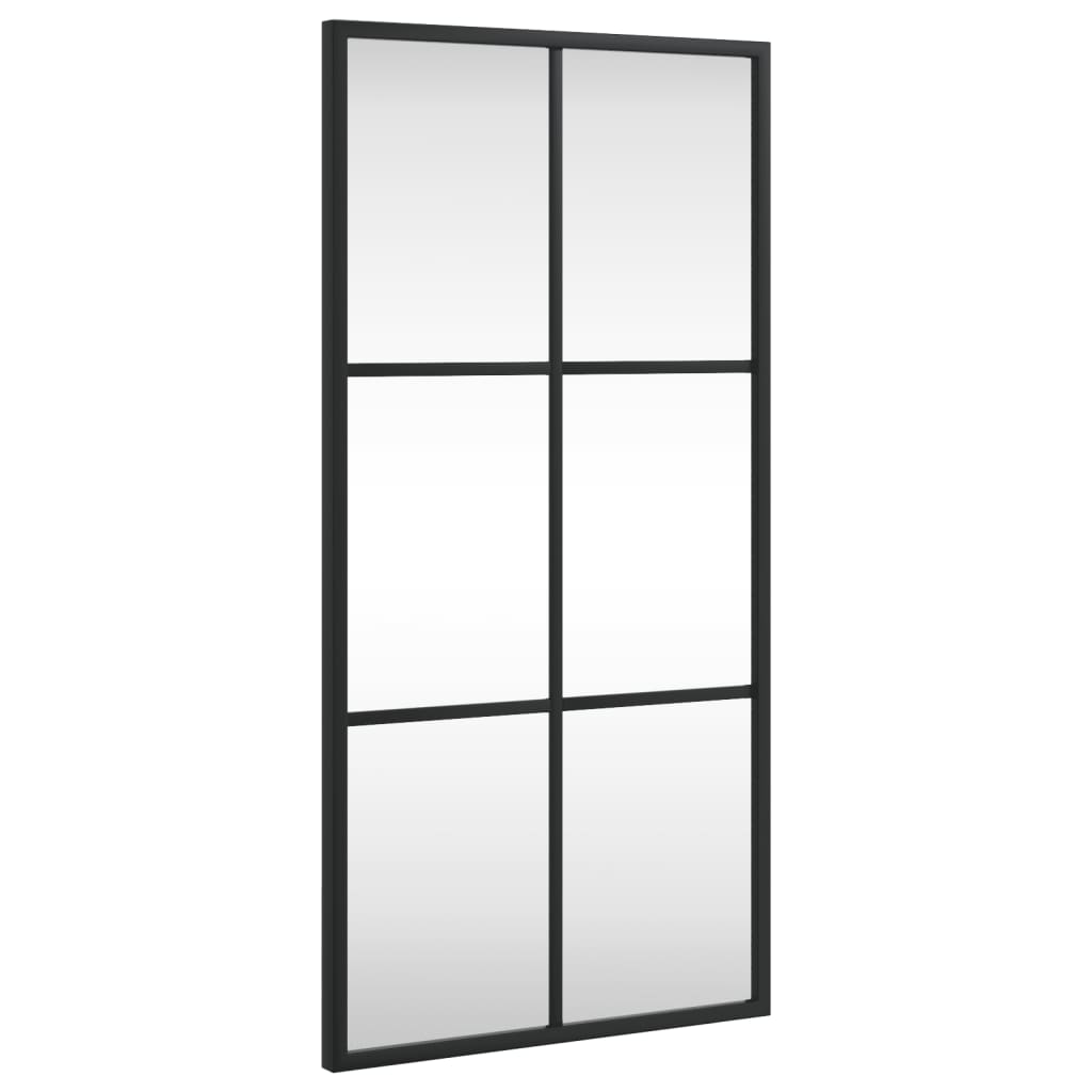 Maison Exclusive - Miroir mural noir 30x60 cm rectangulaire fer - 2