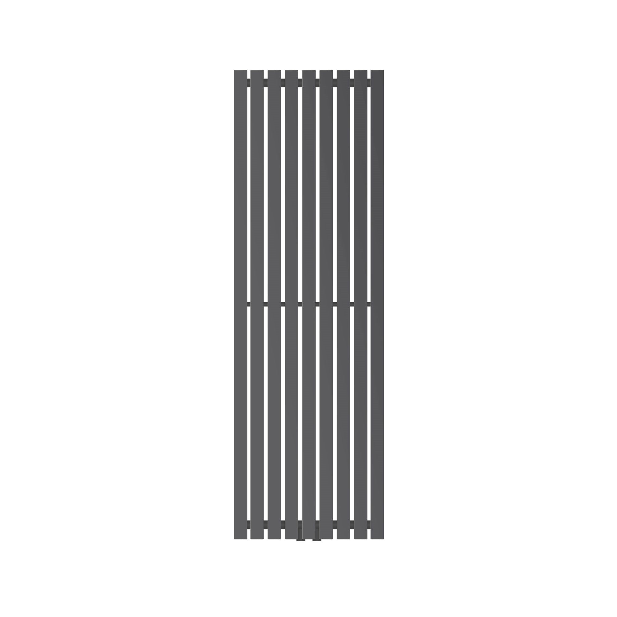 Radiatore Scaldasalviette Design LuxeBath Sahara 600x1800 Mm Antracite Curvo | Termoarredo A Parete Per Bagno Con Attacco Laterale, 800W, Acciaio Di Qualità