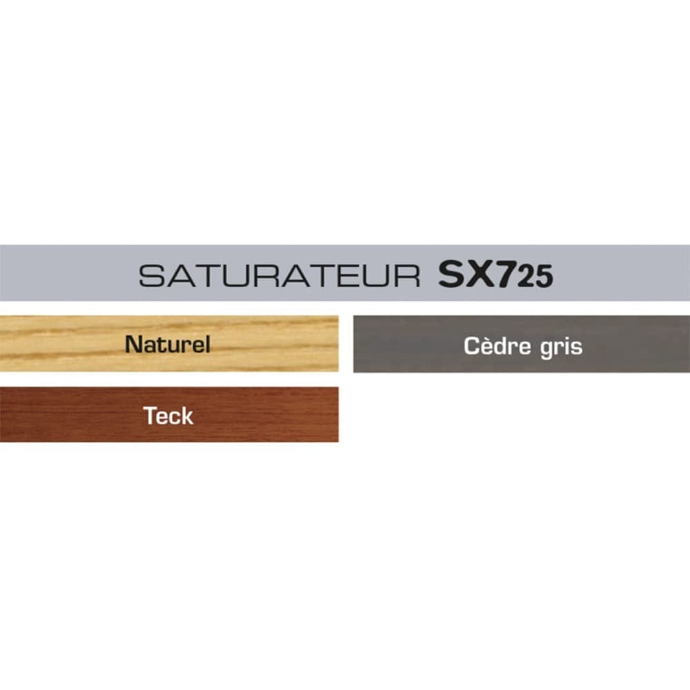 Saturateur terrasse bois sx 725 - coloris : effet bois brut - conditionnement (l) : 1 - V33 - CECIL - 2
