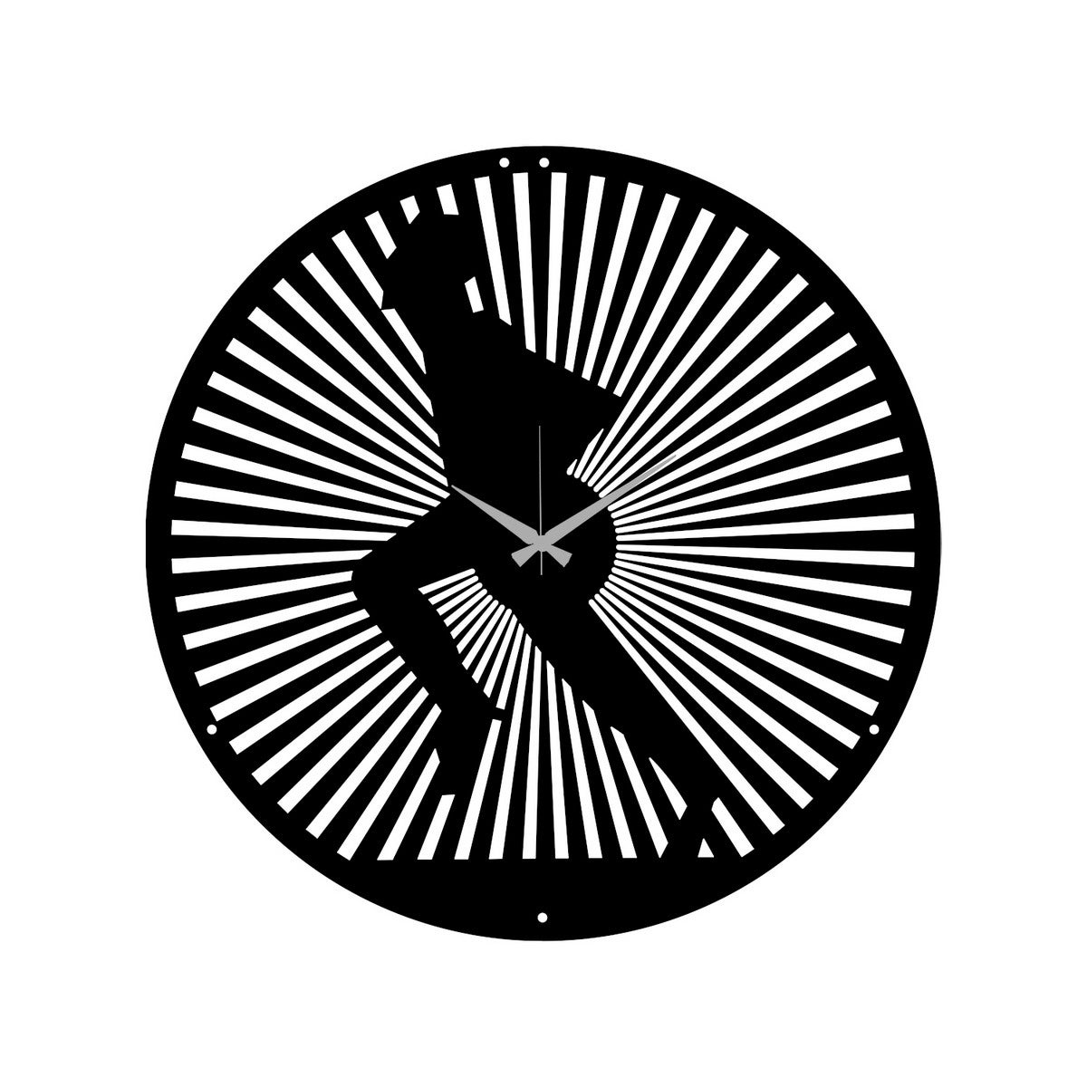 Horloge Murale Mouvement M Tal Noir Epikasa Leroy Merlin