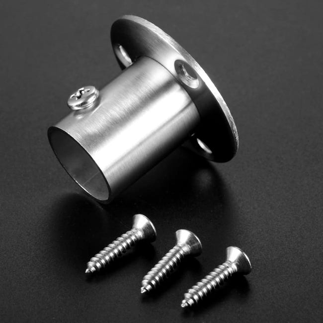 YSTrillion 2 Pezzi 32 mm Supporto per Asta Armadio in Acciaio Inox,Staffe per Aste da Armadi a Forma di U,Supporto Flangia Asta di Sostegno con Viti YSTrillion 2 Pezzi 32 mm Supporto per Asta Armadio in Acciaio Inox,Staffe per Aste da Armadi a Forma di U,Supporto Flangia Asta di Sostegno con Viti