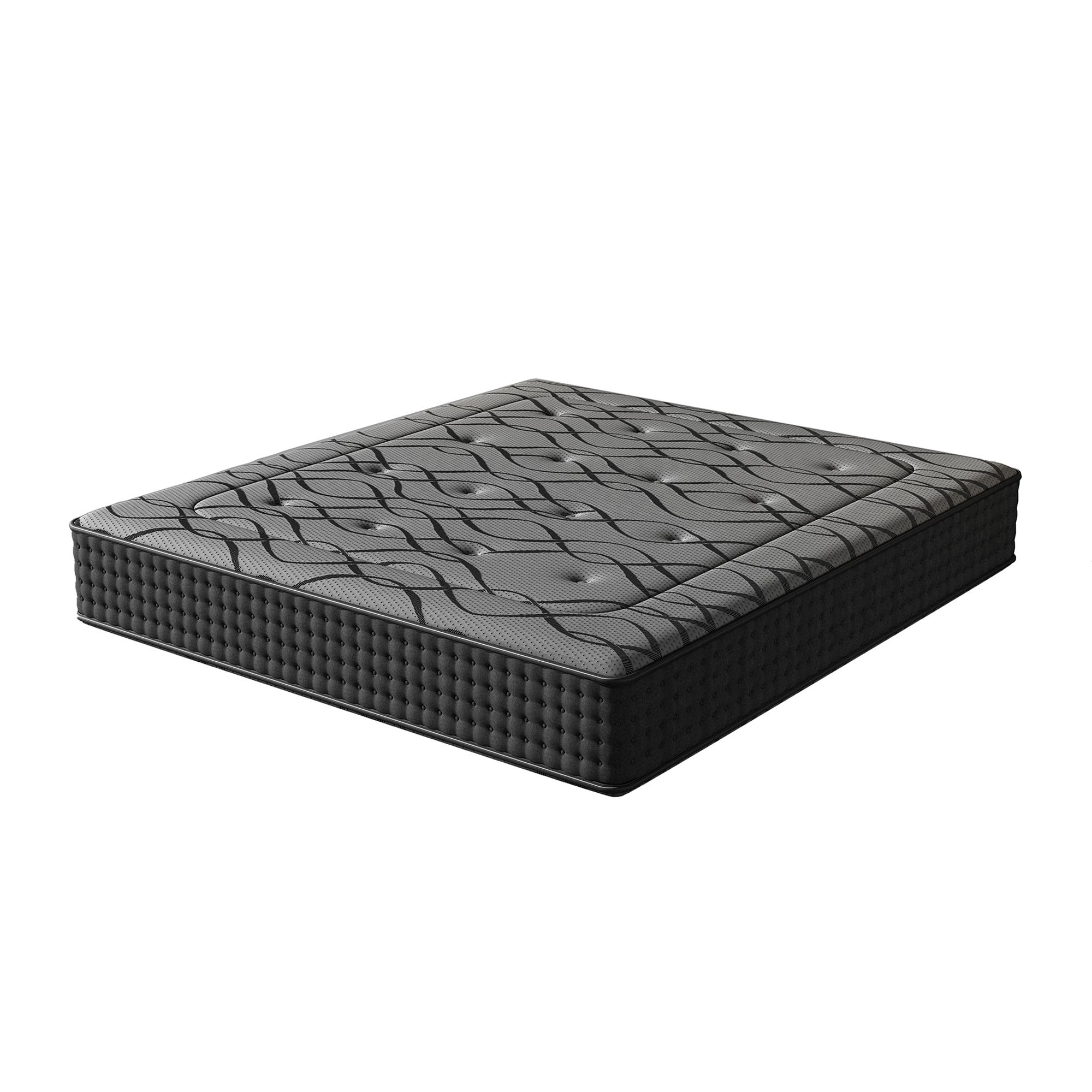 Matelas 140x190 Cm Avec Cadre DEWINNER - Mousse Mémoire, 7 Zones, 15 Cm D'épaisseur