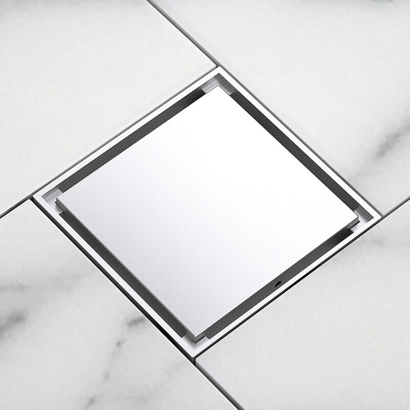 Mosiężna osłona antyzapachowa do odpływu prysznicowego w łazience, kuchni, 100 x 100 mm