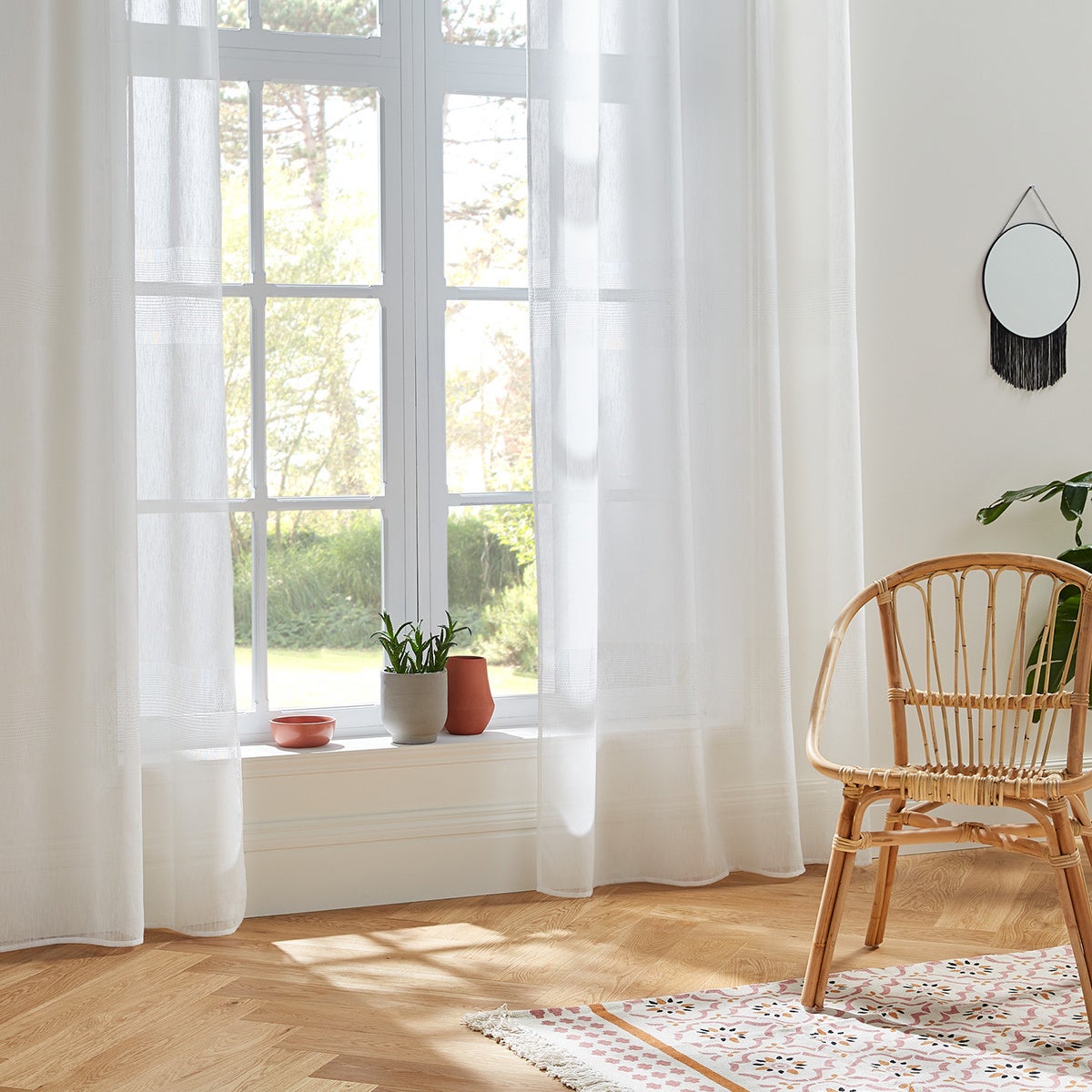 Voilage - blanc - 140x240 cm - Atmosphera créateur d'intérieur - 2