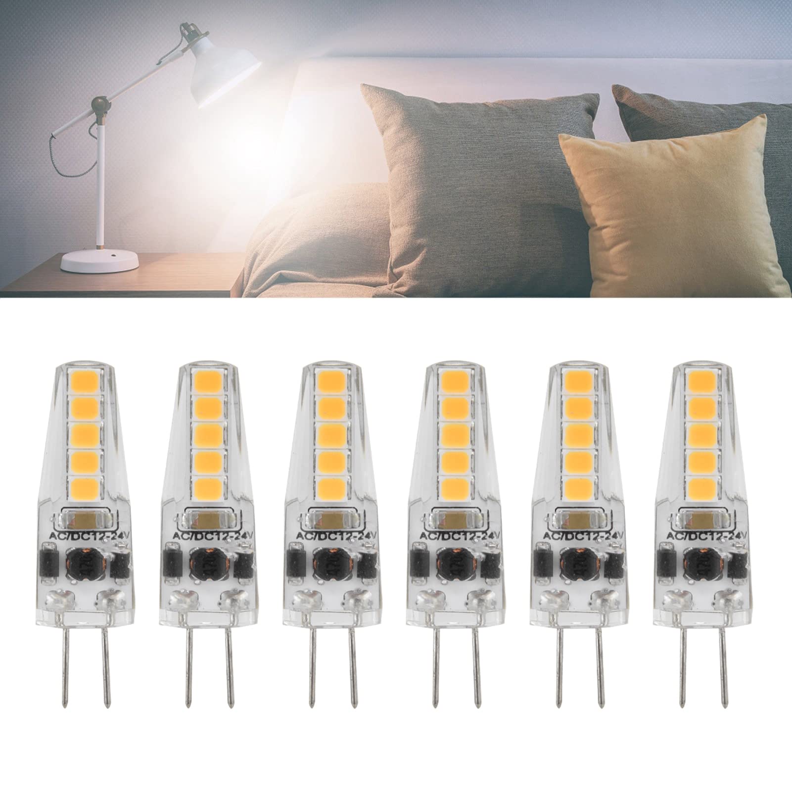 Lampadine LED COB G4 Dimmerabili 6W 12V AC/DC – Calde O Fredde A Scelta