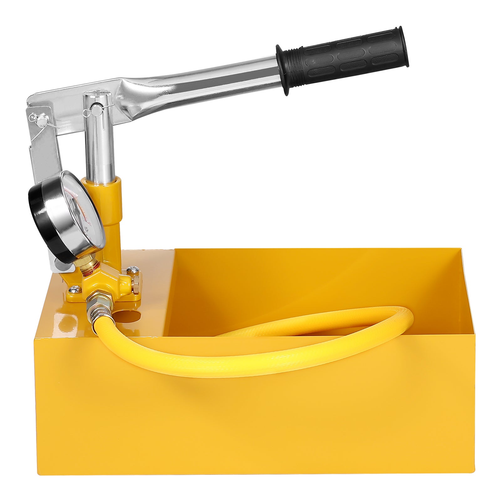 Pompe de Test Hydrostatique VEVOR 25 bar Kit Testeur de Pression d'Eau Manuel Hydraulique à Valve Unique avec Réservoir d'Eau 5 L Tuyau 1 m Connecteur - 9