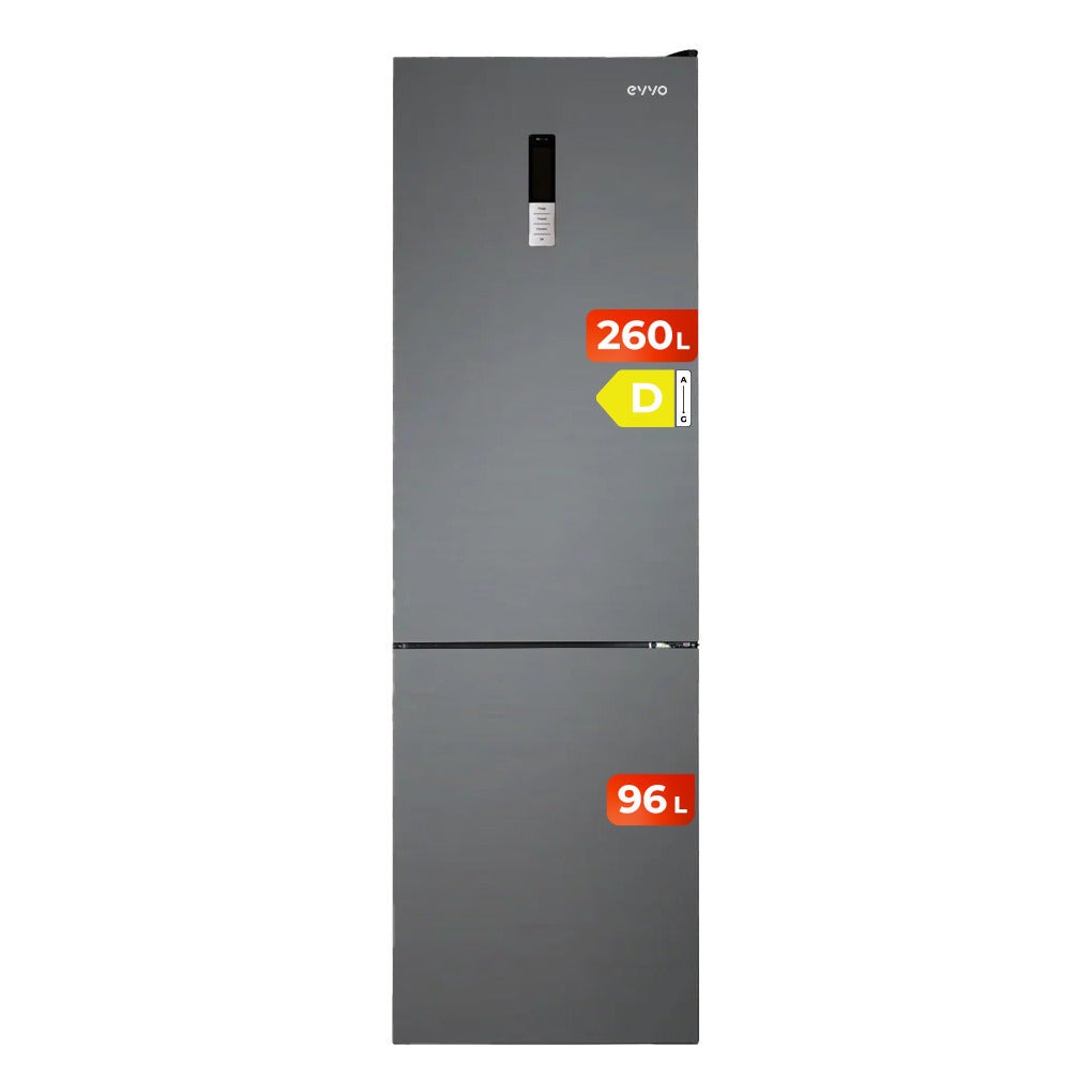 Evvo Frigorífico Combi F60 351L Inox E - Imagen 3