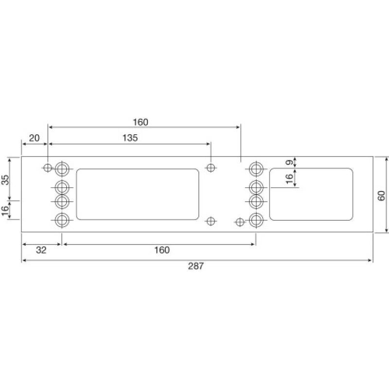 Plaque de montage pour TS4000 et TS5000 GEZE - Blanc - 068627 - 5