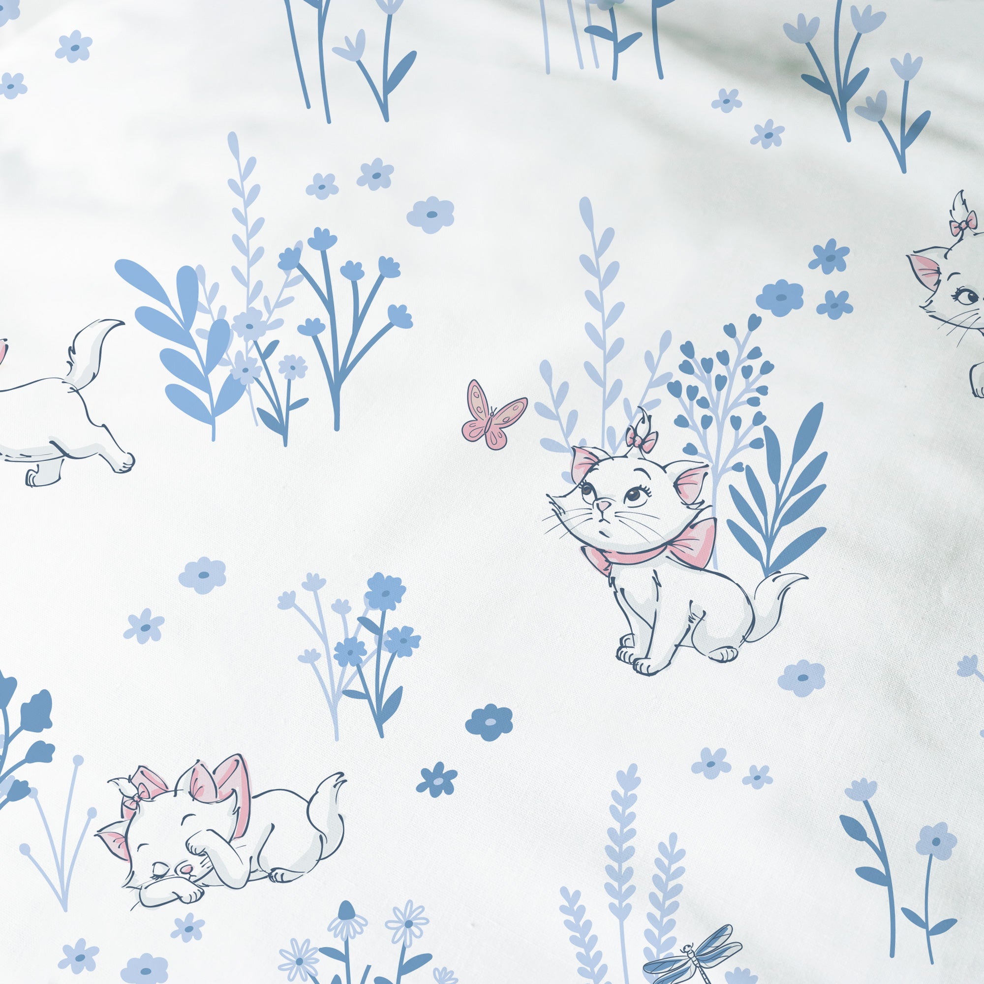 Parure de lit imprimée 100% coton, DISNEY HOME LES ARISTOCHATS SPRING - 5