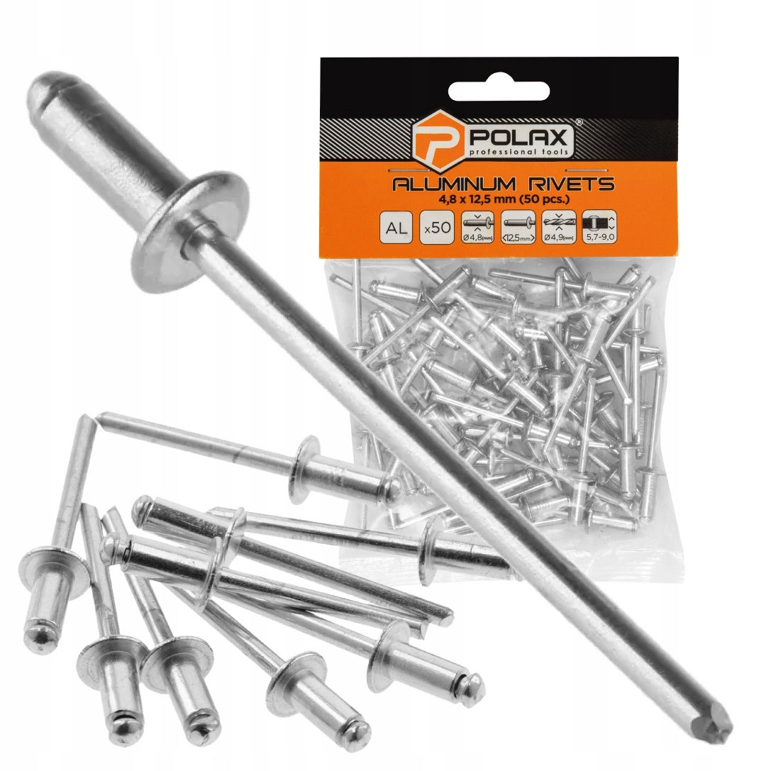 Nity zrywalne aluminiowe 4.8 х 12.5 mm (50 szt.)