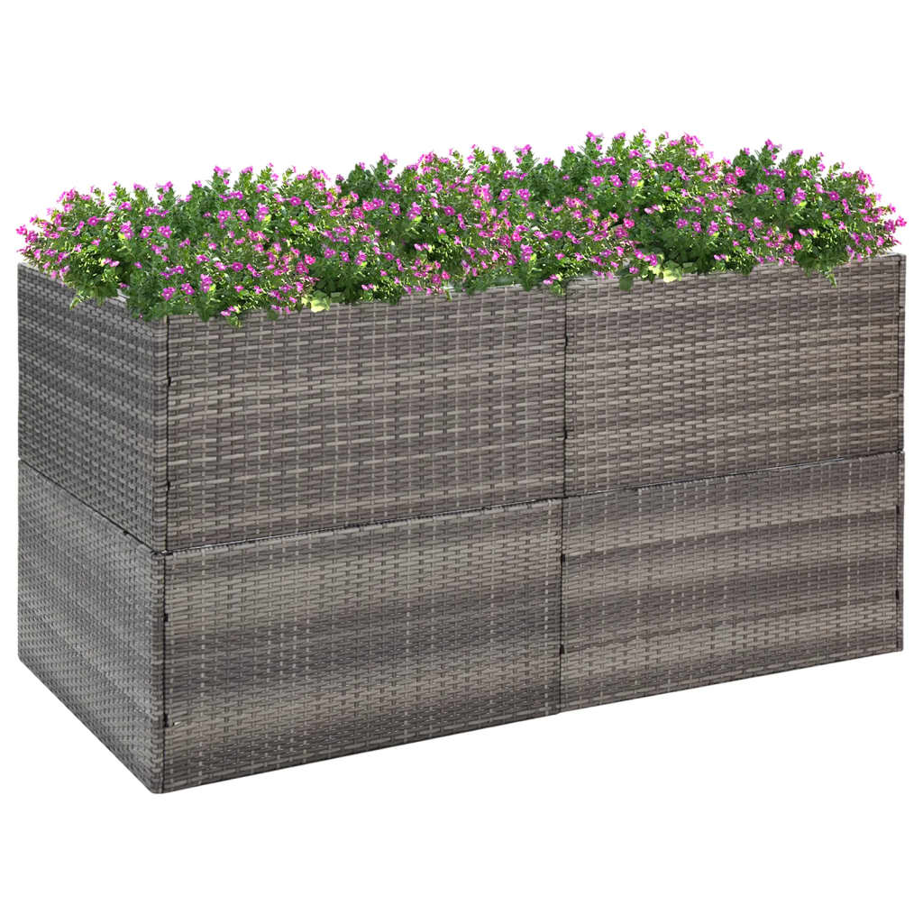 Fioriera da Giardino Graticcio Grigio Blu 120x120x136cm PP