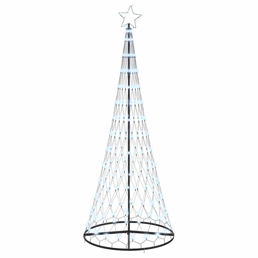 Choinka świąteczna LED Chłodna biel 100 x 100 x 250 cm Metal