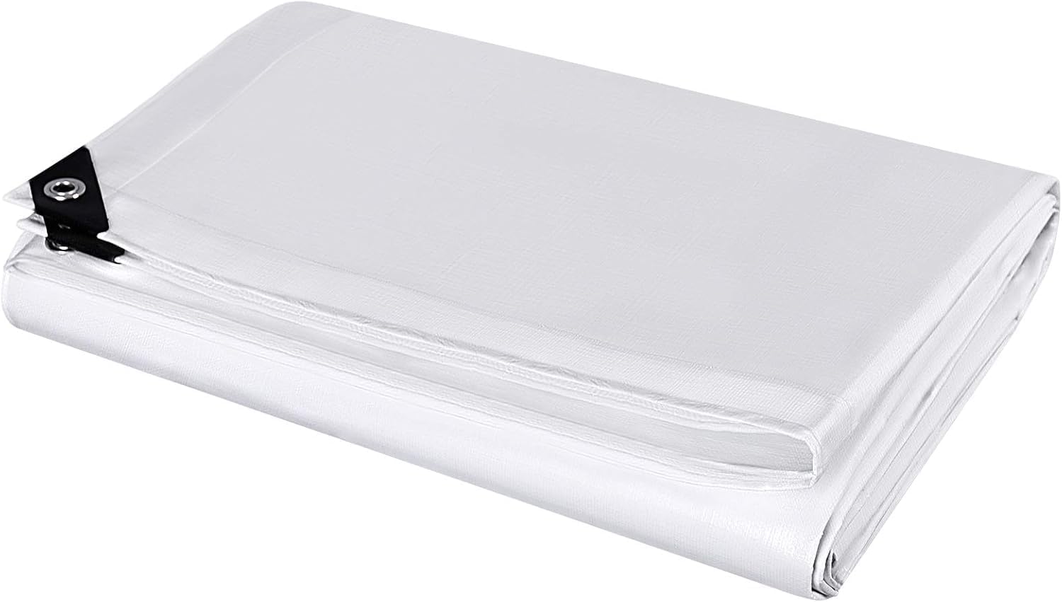Plandeka ochronna z polietylenu 3x4m 130g/m² PE, wodoodporna, ultra ciężka i wytrzymała, powlekana obustronnie z aluminiowymi oczkami