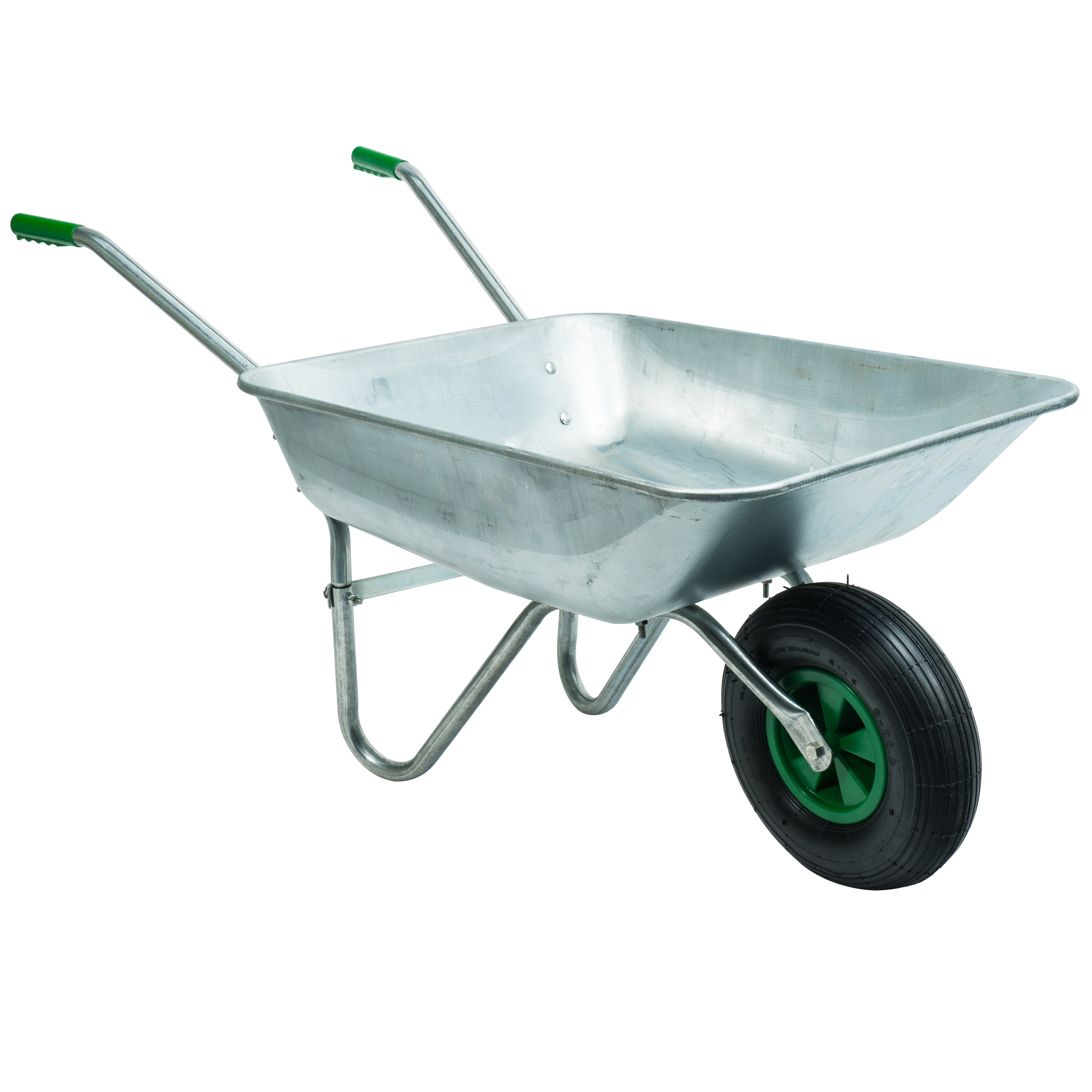 Brouette en acier galvanisé avec roue gonflée WERKA PRO - 2