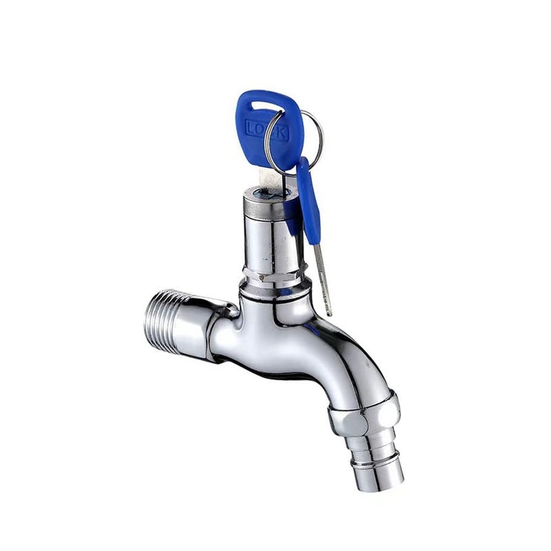 Zewnętrzny zawór antykradzieżowy z kranem zamykanym na klucz zewnętrzny kran ochronny do ogrodu zabezpieczony przed kradzieżą zamek ochronny kluczami