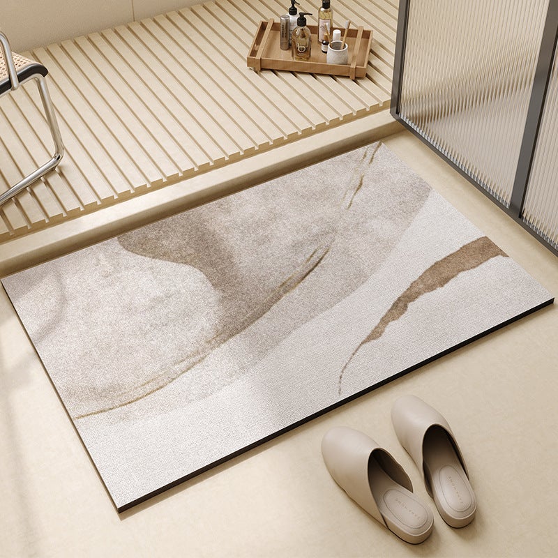 Alfombrilla de baño de tierra de diatomeas super absorbente, de secado rápido y antideslizante para baño, oficina, cocina, comedor, 40 x 60 cm. - 3