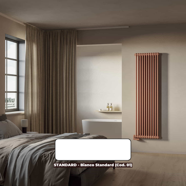 Radiateur decoratif électrique TESI VERTICAL 1000W blanc - IRSAP - RT218000901A4FRN