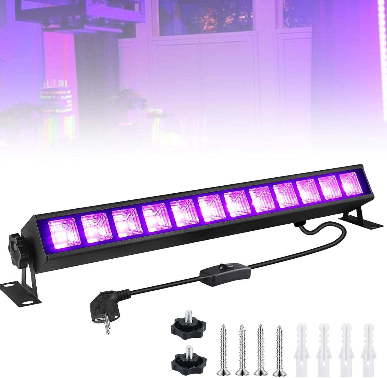 Projecteur LED UV Lumi re Noire 36 W Lampe UV 395 Nm Avec 40 LED Et projecteur-led-uv-lumi-re-noire-36-w-lampe-uv-395-nm-avec-40-led-et