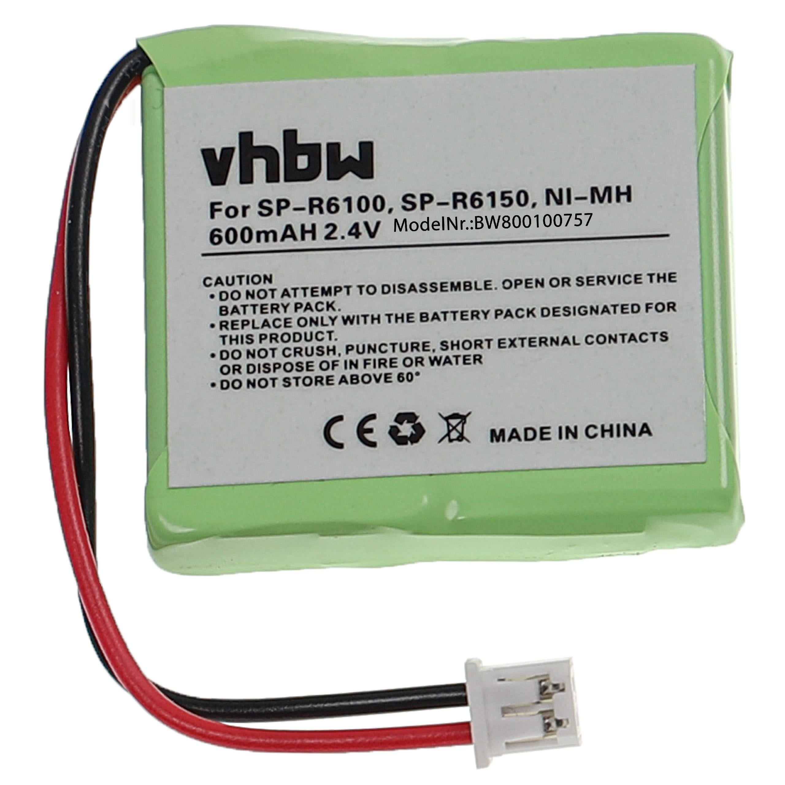 Batterie De Rechange Pour Téléphone Fixe Sans Fil Grundig Scenos, Scenos D, Scenos A - 500mAh, 3.7V, Li-ION - 3