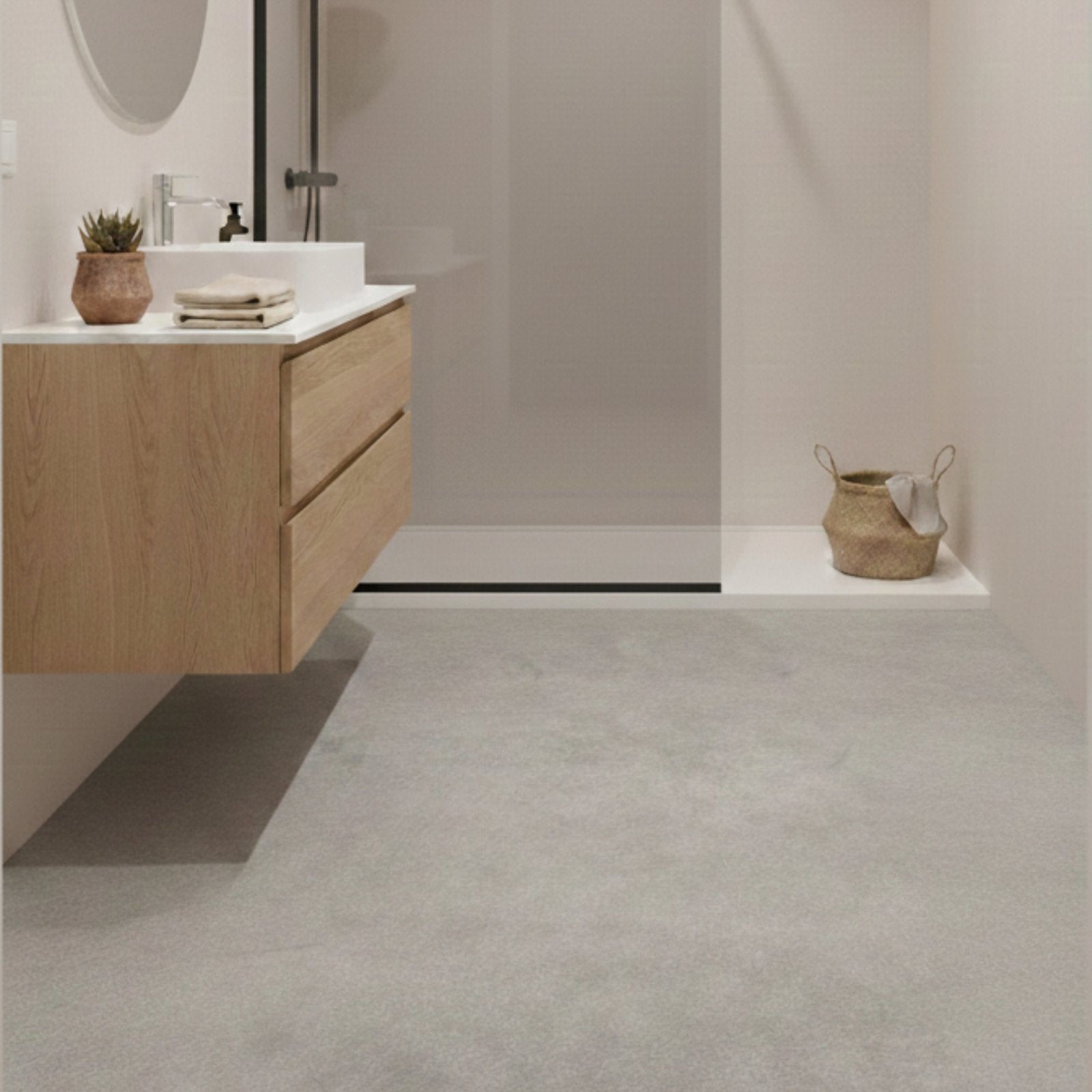Suelo vinílico SPC clic Extrem 6mm efecto piedra Gris Cemento ISOVEX (1,84 m²) - 3