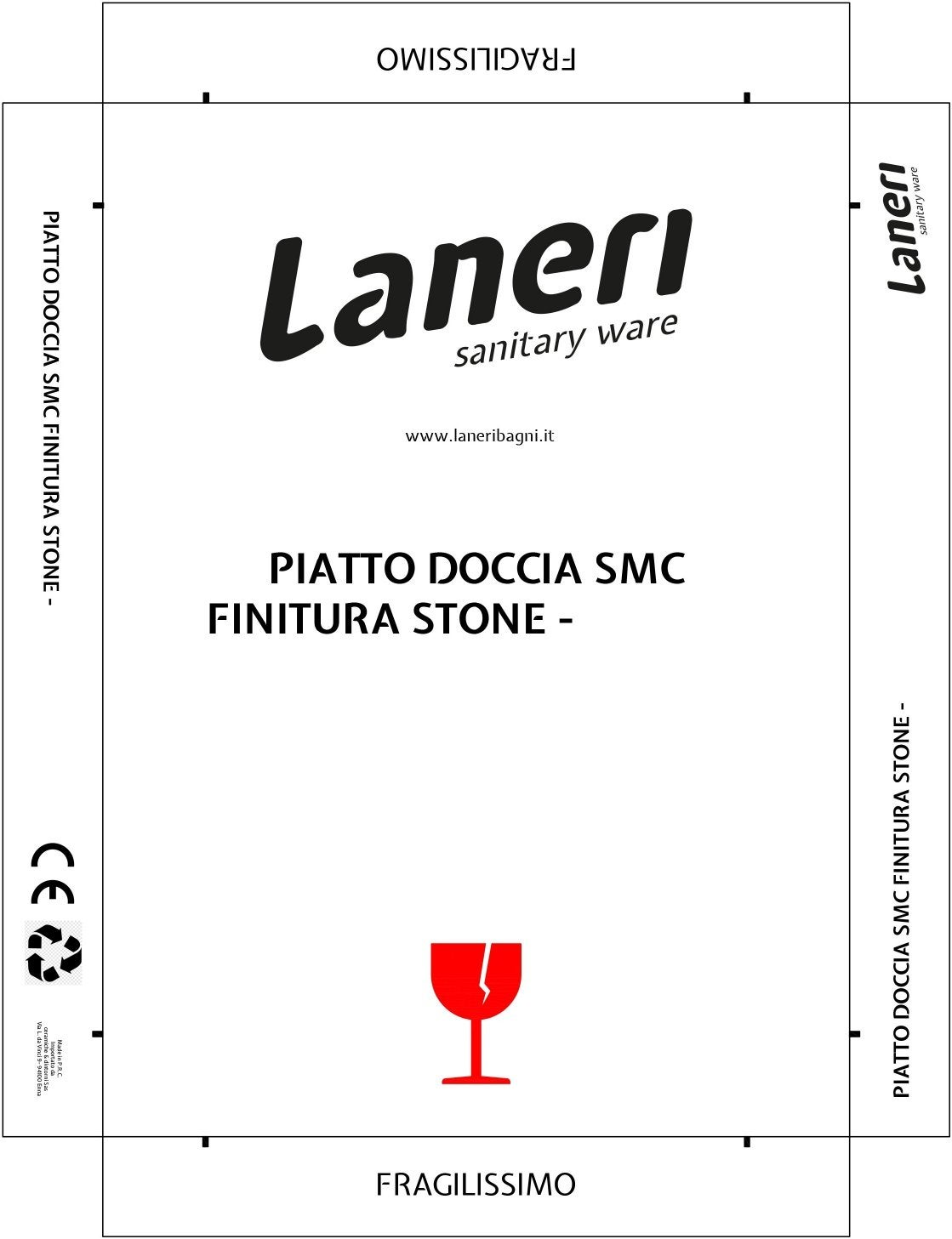 Piatto Doccia In Smc Vetroresina Effetto Pietra H 2,6 Cm Con Piletta Di Scarico Inclusa 80-160 Tortora - 10