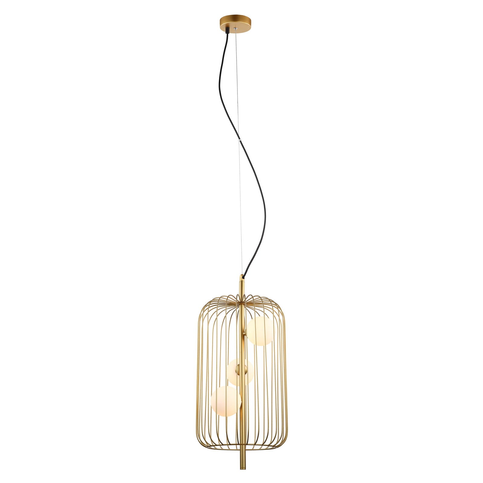 Lampa wisząca Hayden złoto-biała 3xG9x25W nowoczesna wym: 136 x 31 x 31 cm metal Italux