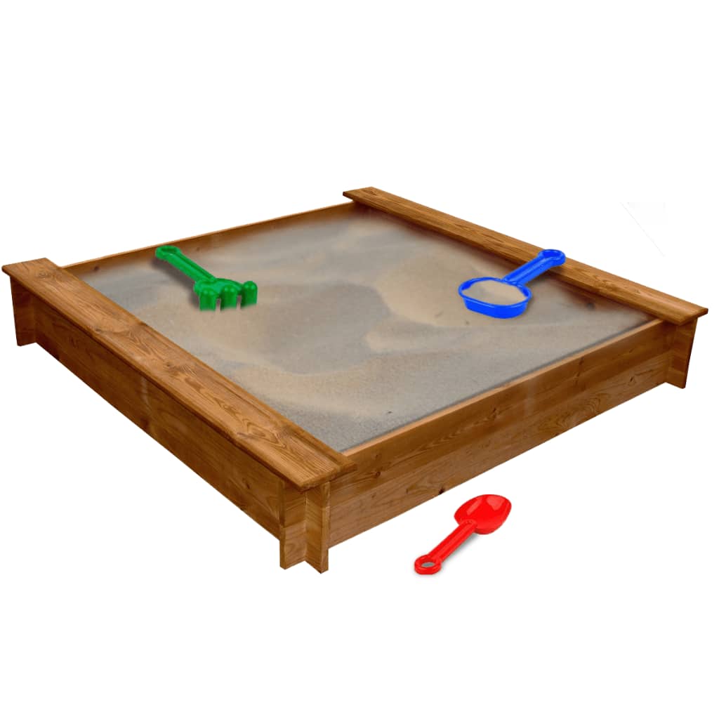 Bac à sable carré Bois vidaXL - 6
