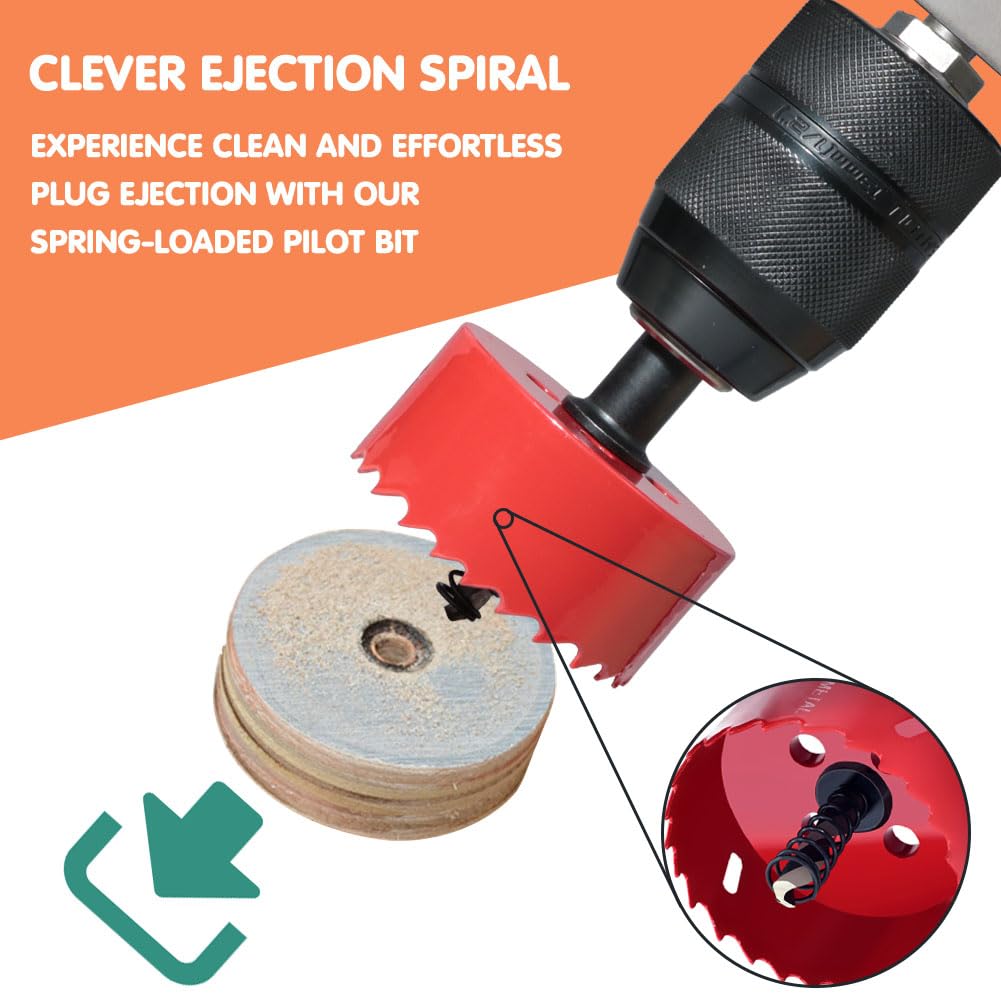 Eclipse EBV30-33 PLUS Scie-Cloche Bimétallique 33 Mm - Acier HSS M3 Haute Performance Pour Métal, Inox, Bois, Plastique