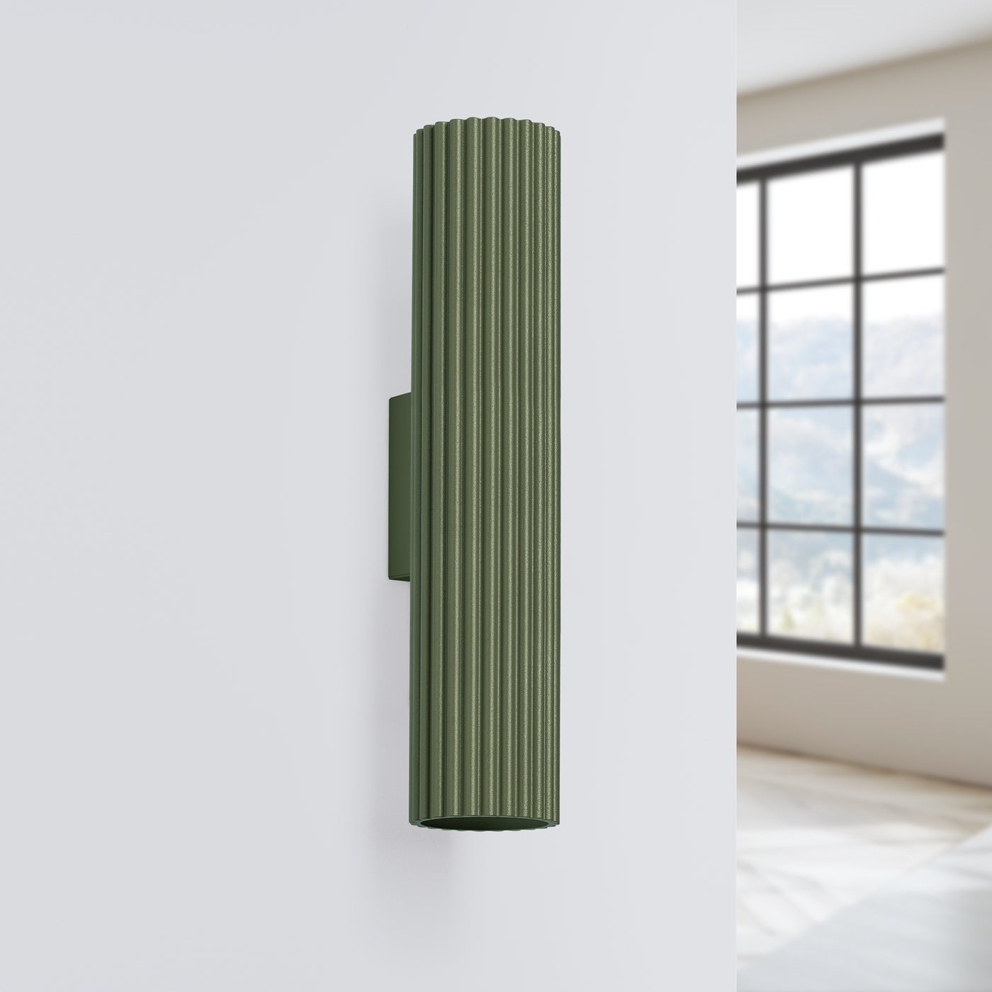 Kinkiet GLOOW 30 zielony oliwkowy LED 4000K - 6.5x8.5x30cm Sollux