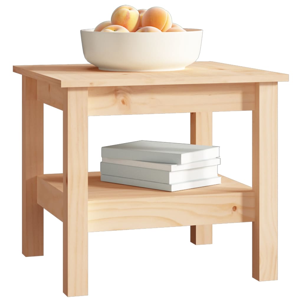 Table basse 45x45x40 cm Bois massif de pin vidaXL - 5