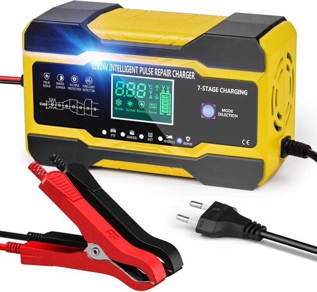 Caricabatteria Intelligente Ulisem 6A 12V Con Funzione Di Riparazione Automatica Portatile Con Display Lcd Per Auto Moto Camion Agm Gel Bagnato Sla 88472933 Caricabatteria Intelligente Ulisem 6A 12V Con Funzione Di Riparazione Automatica Portatile Con Display Lcd Per Auto Moto Camion Agm Gel Bagnato Sla 88472933