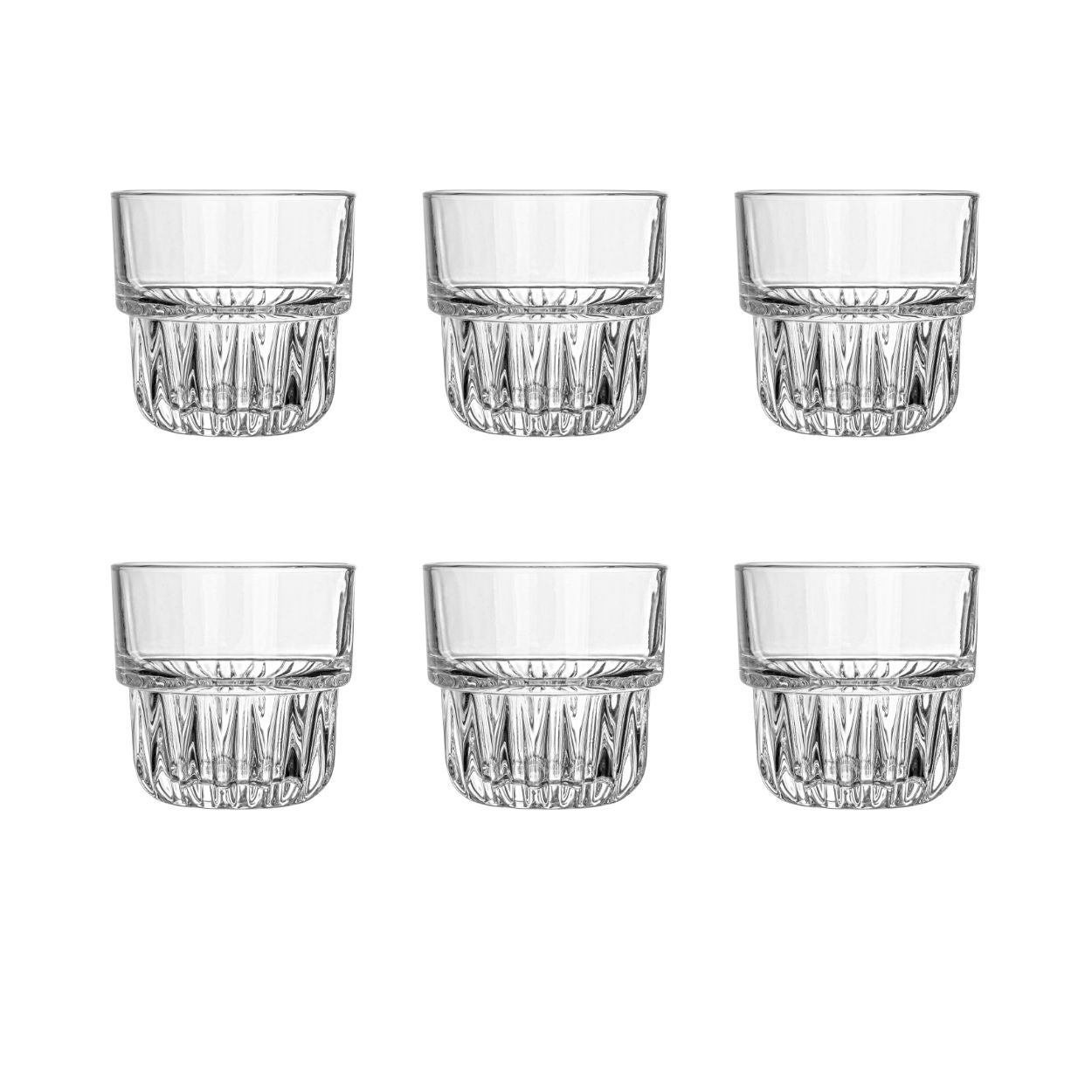 Zestaw szklanek Monaco Estia bezbarwne do whisky 260 ml 6 szt.