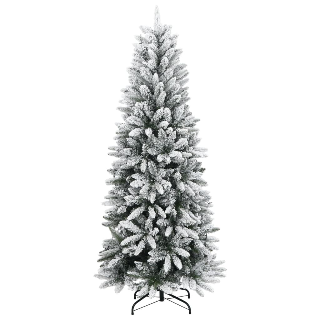 Árvore de Natal artificial com 300 LEDs e neve flocada 240 cm - COMFORTXL - 3