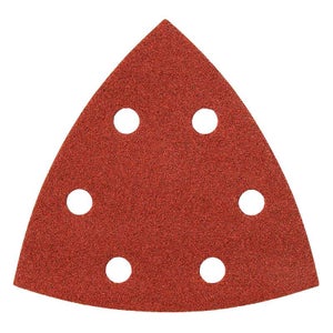 Lot De 50 Triangles De Ponçage Grain 60 - Pour Ponceuse Delta - 93x93mm Avec 6 Trous