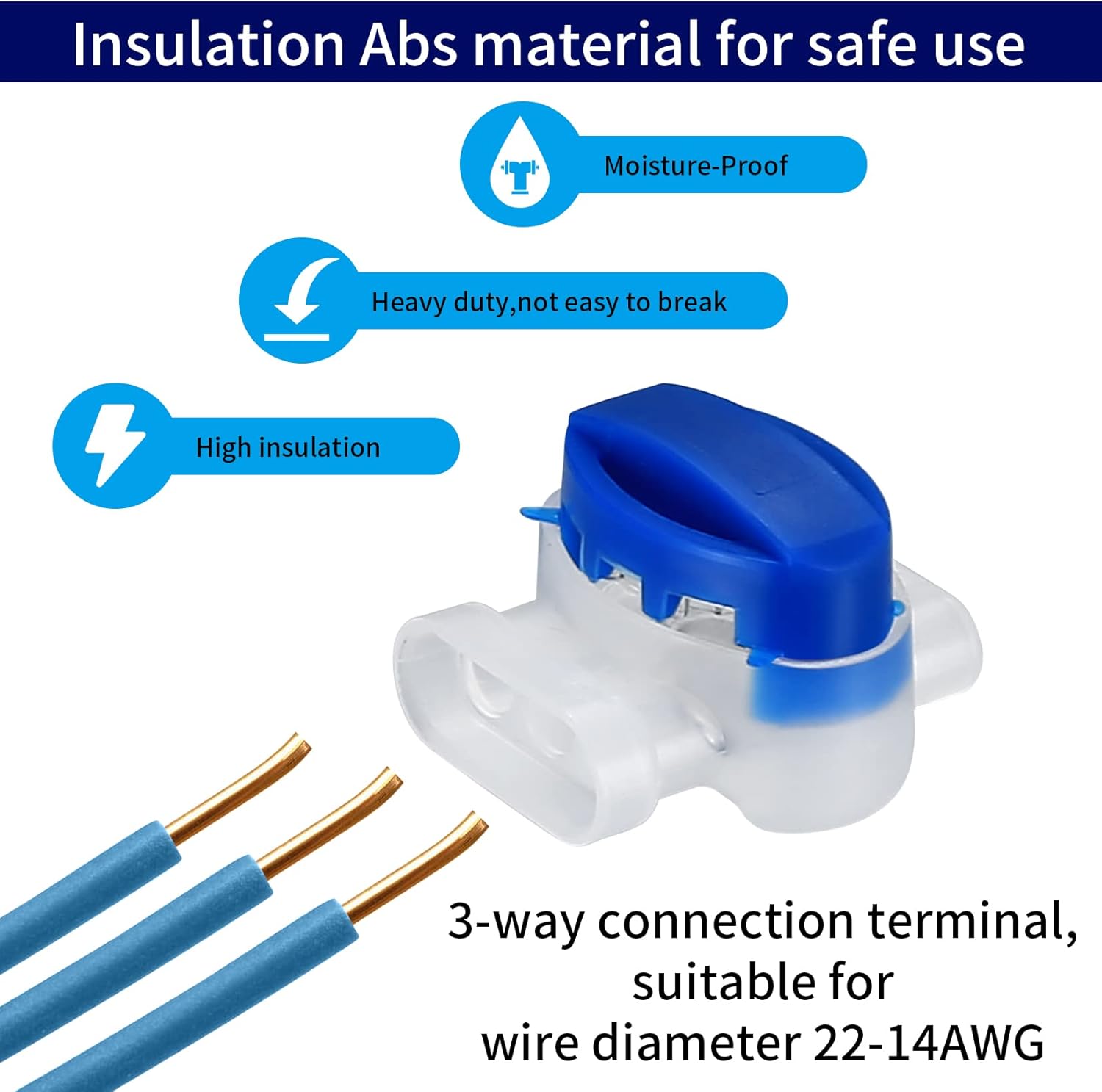 Lot de 20 connecteurs de câbles pour tondeuse à gazon robotisée, pour jardin extérieur, avec 10 bornes de connexion - 3