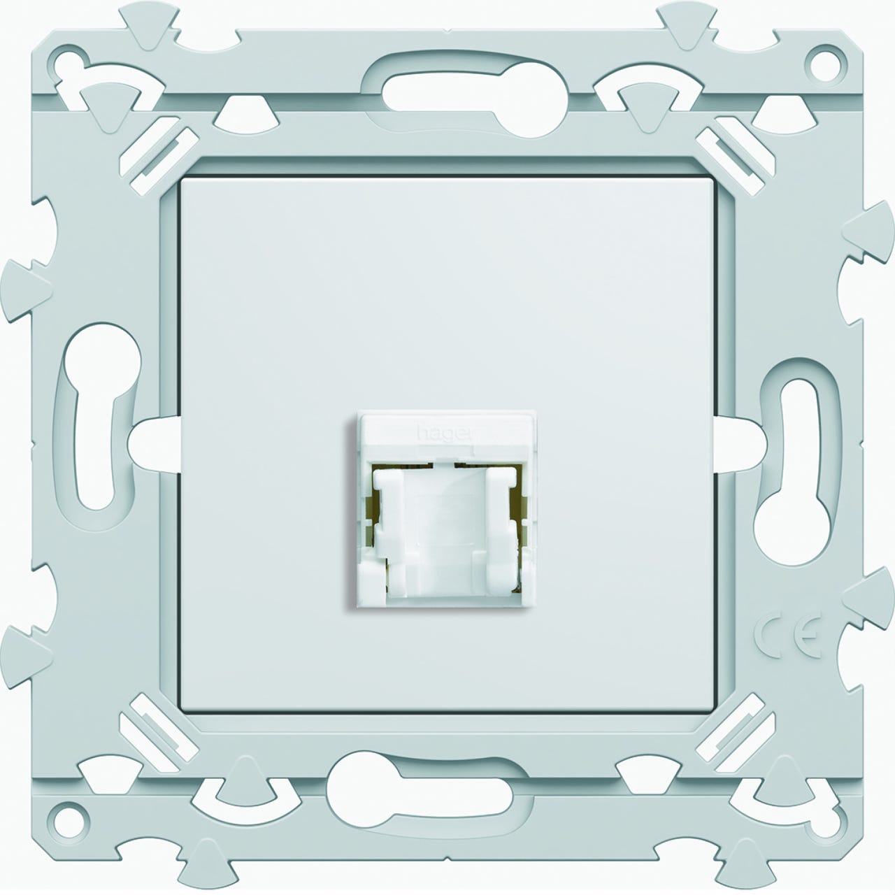 Plaque de finition double verticale blanche - Essensya - WE406 - Hager Plaque de finition double verticale blanche - Essensya - WE406 - Hager