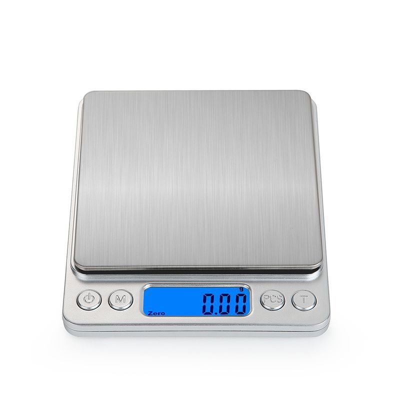 Cyfrowa waga kuchenna z akumulatorem USB, 3 kg/0,1 g, precyzyjna waga do pieczenia i żywności, platforma wagowa ze stali nierdzewnej