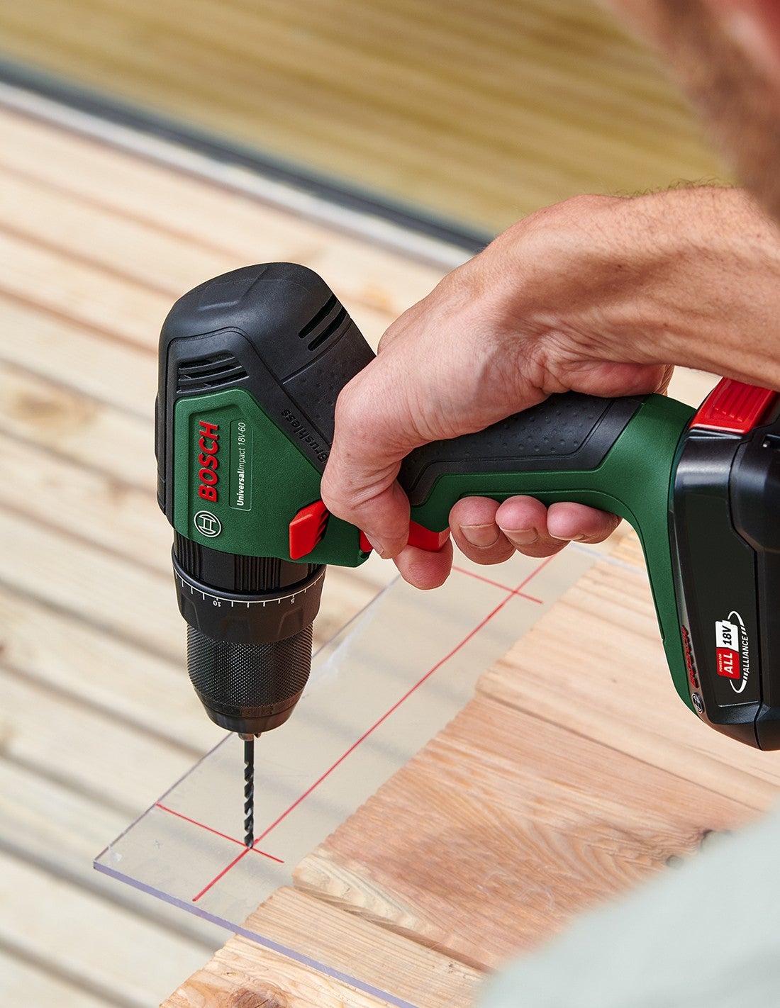 Perceuse-visseuse à percussion sans fil Bosch Home and Garden UniversalImpact 18V-60 06039D7100 18 V 2 Ah Li-Ion sans - 8