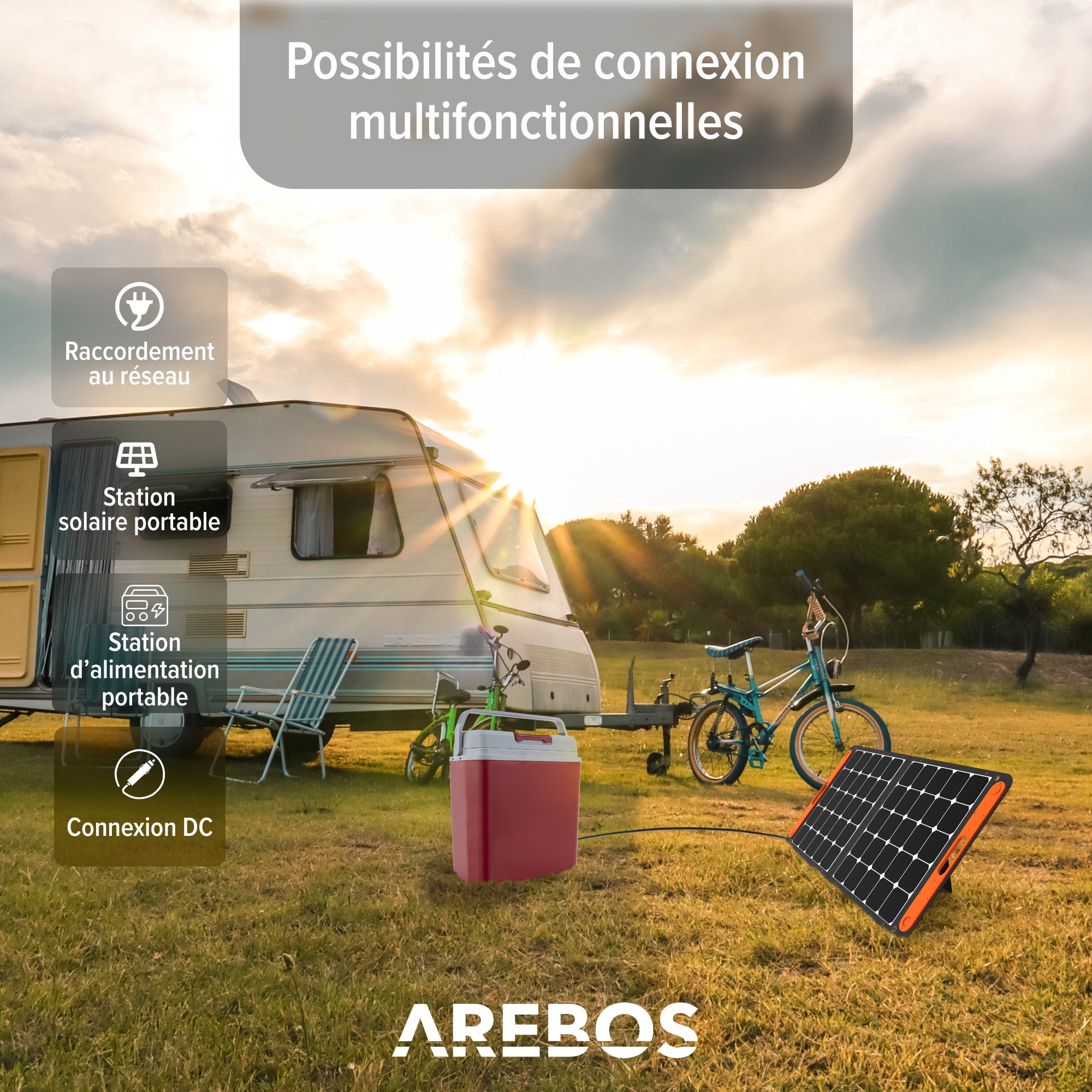 AREBOS 20 L Boîte réfrigérante Boîte chauffante thermoélectrique Glaciere Allume Cigare Glaciere électrique 12/230 V pour Voiture et Prise de Courant - 9